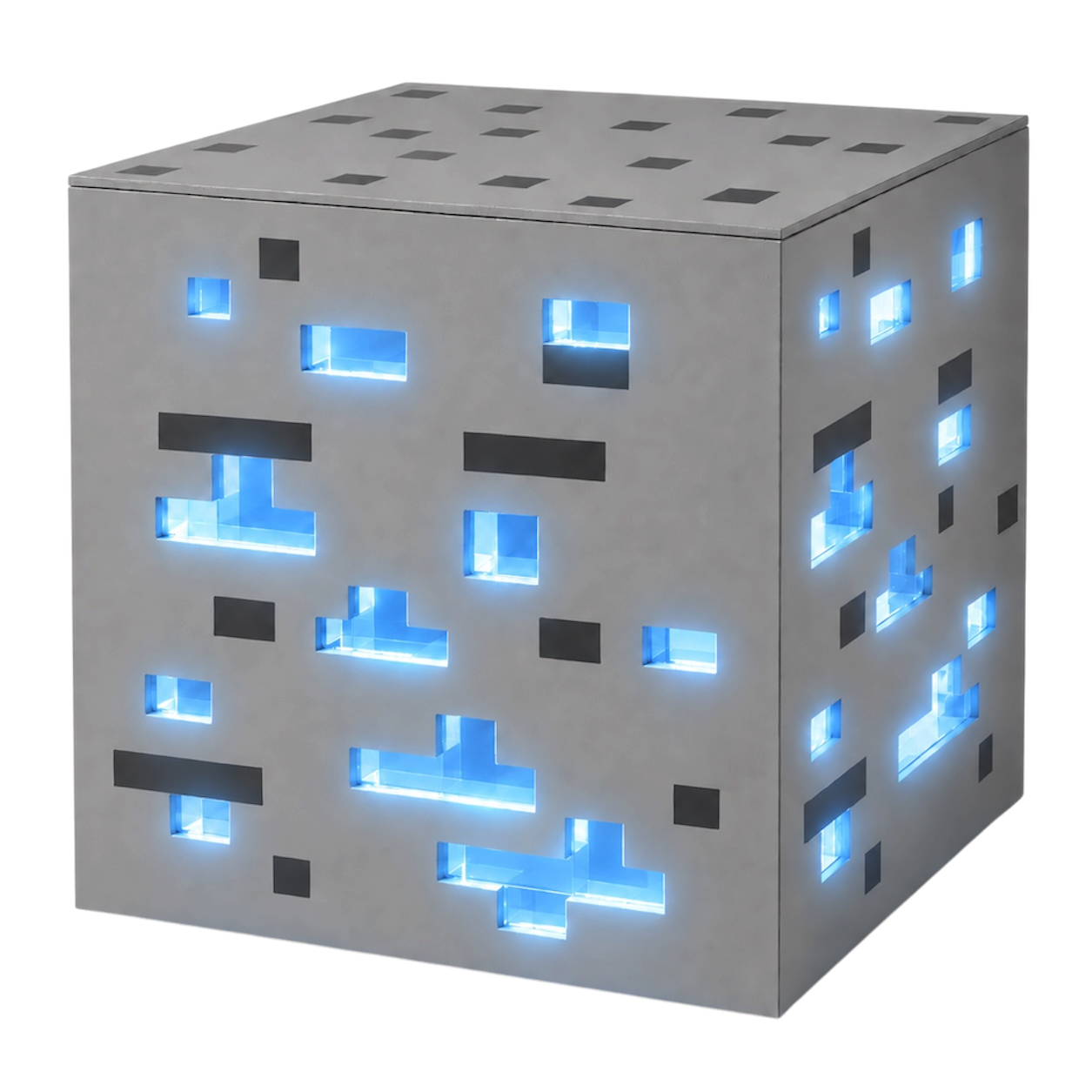 Diamond Ore Bedside Table